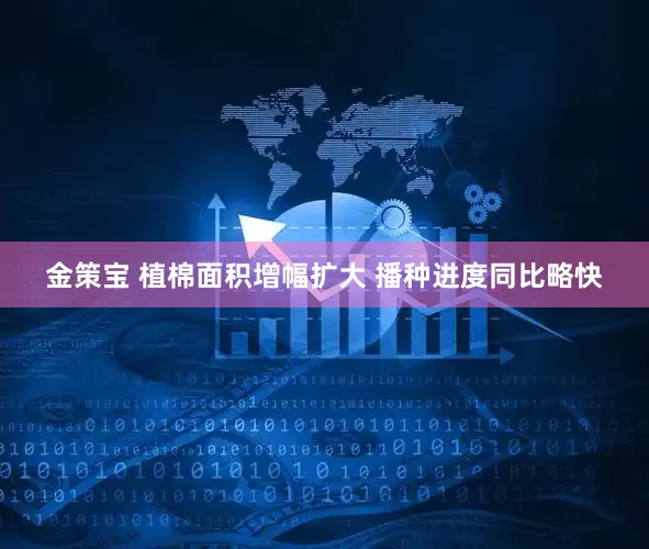 金策宝 植棉面积增幅扩大 播种进度同比略快