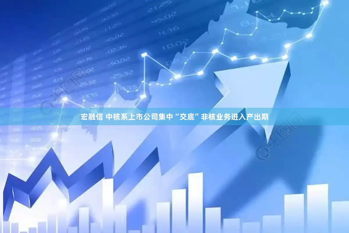 宏融信 中核系上市公司集中“交底”非核业务进入产出期